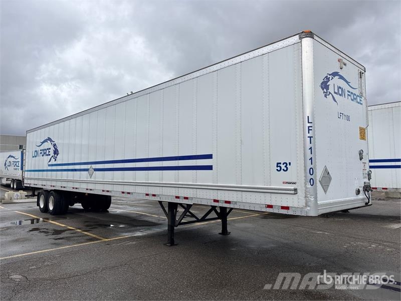 Manac 92253A811 53 ft x 102 in T/A Van Trailer Dengtos priekabos