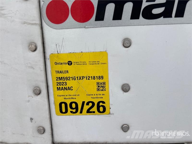 Manac 92253A811 53 ft x 102 in T/A Van Trailer Причепи-фургони