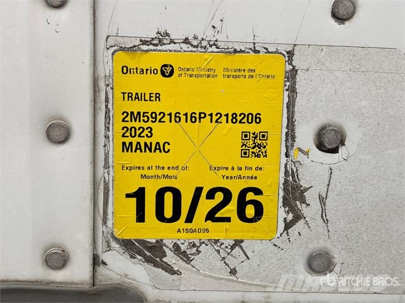 Manac 92253A811 53 ft x 102 in T/A Van Trailer Dengtos priekabos