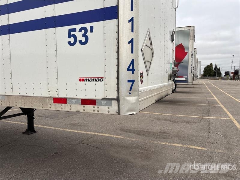 Manac 92253A811 53 ft x 102 in T/A Van Trailer مقطورات ذات هيكل صندوقي