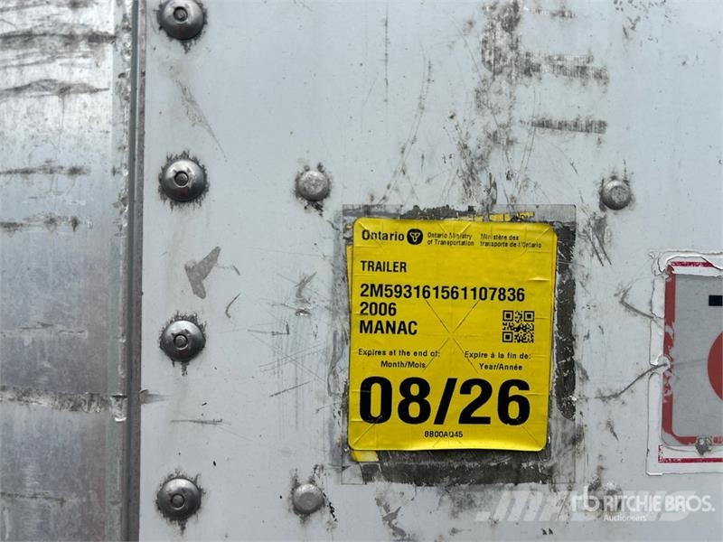Manac 94353105 53 ft x 102 in Tri/A Heated Van Trailer Прицепы-фургоны