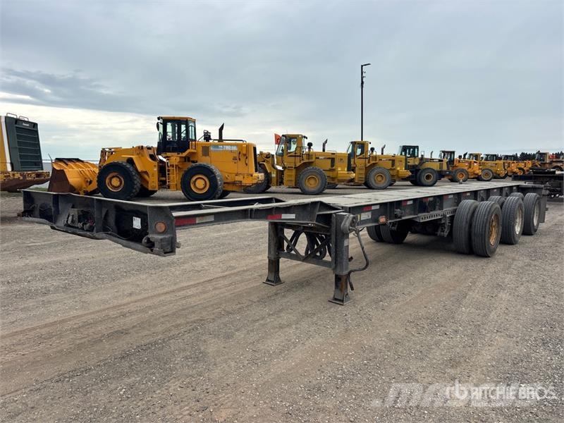 Manac Tri/A Extendable Container Trailer Remolques portacontenedores