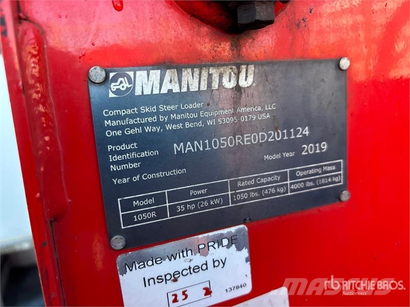 Manitou 1050R-T4 Mini Compact Track Loader Lietoti riteņu kompaktiekrāvēji