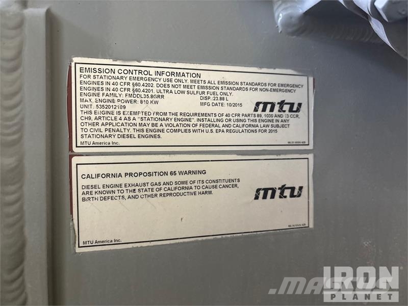 Marathon Magnamax 574RSS4278 750 kW c/w 2004 Manac Trailer 기타 발전기