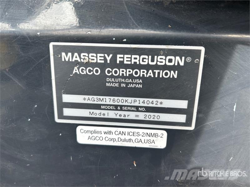 Massey Ferguson MF1760MH 4WD Utility Tractor جرارات مدمجة
