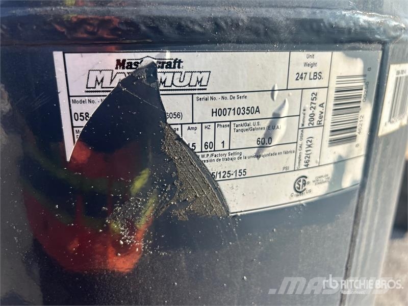 Master Craft Craft Maximum Skid-Mounted 60 gal Air Compre Kompresory