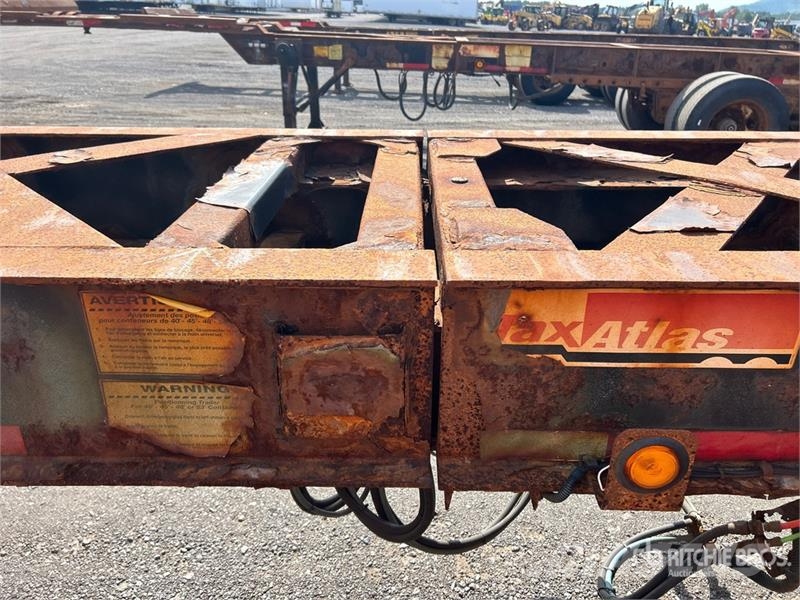 Max Atlas 40 ft Tri/A Extendable Container Trailer Remolques portacontenedores