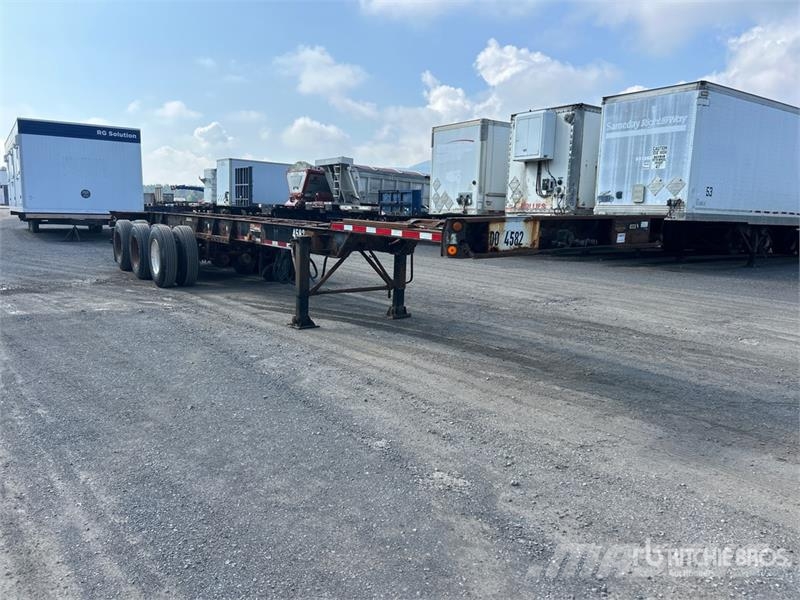 Max Atlas 40 ft Tri/A Extendable Container Trailer Containerhenger