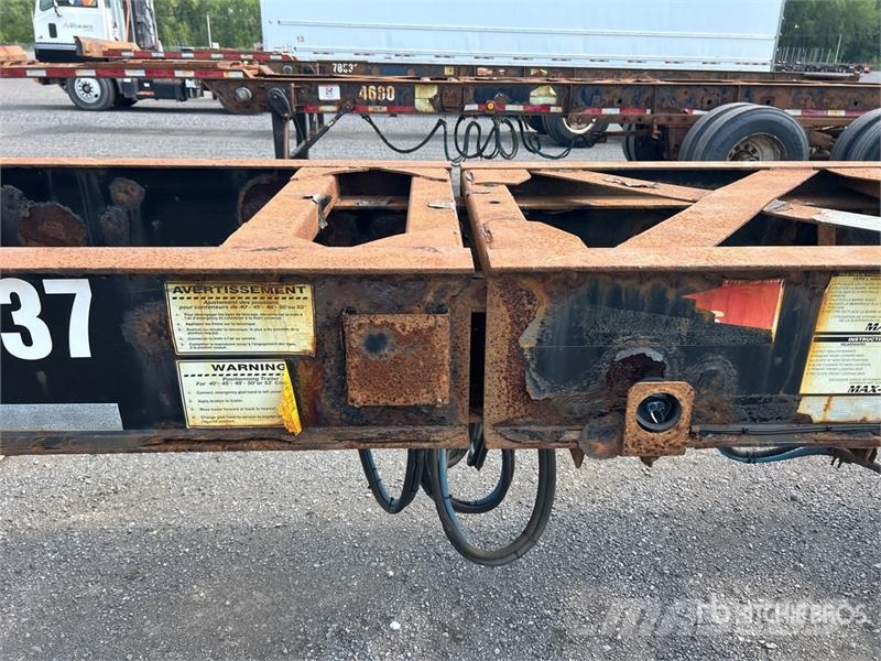 Max Atlas 40 ft Tri/A Extendable Container Trailer Remolques portacontenedores