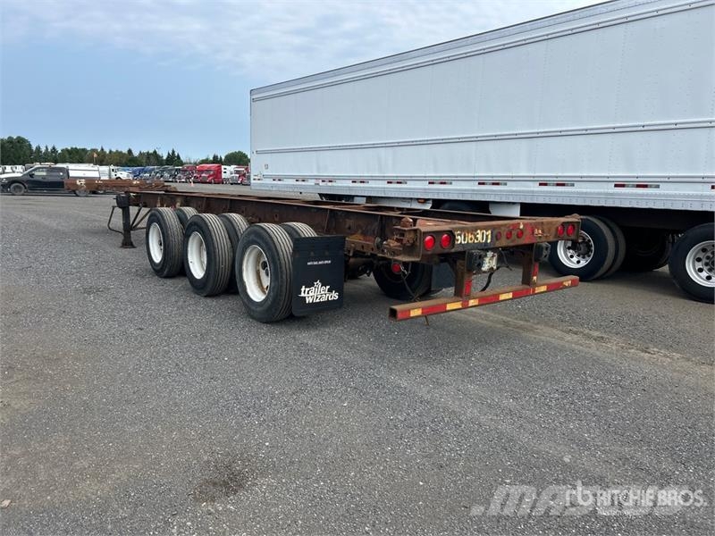 Max Atlas 40 ft Tri/A Extendable Container Trailer Remolques portacontenedores