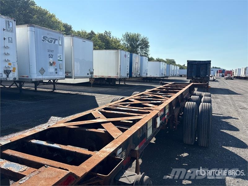 Max Atlas 40 ft Tri/A Extendable Container Trailer Remolques portacontenedores