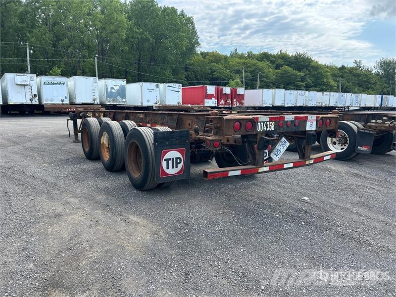 Max Atlas 40 ft Tri/A Extendable Container Trailer Remolques portacontenedores