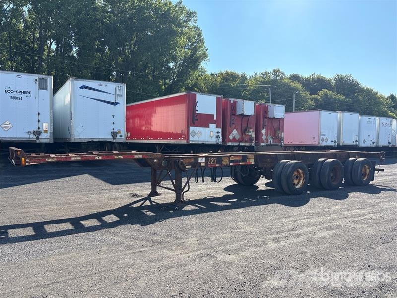 Max Atlas 40 ft Tri/A Extendable Container Trailer Remolques portacontenedores