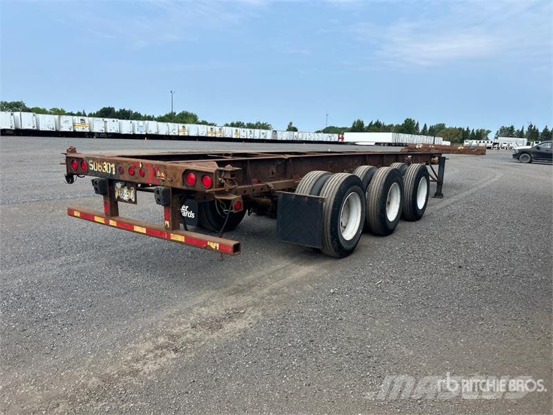 Max Atlas 40 ft Tri/A Extendable Container Trailer Remolques portacontenedores