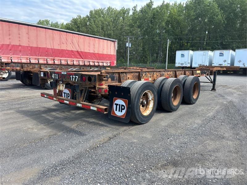 Max Atlas 40 ft Tri/A Extendable Container Trailer Remolques portacontenedores