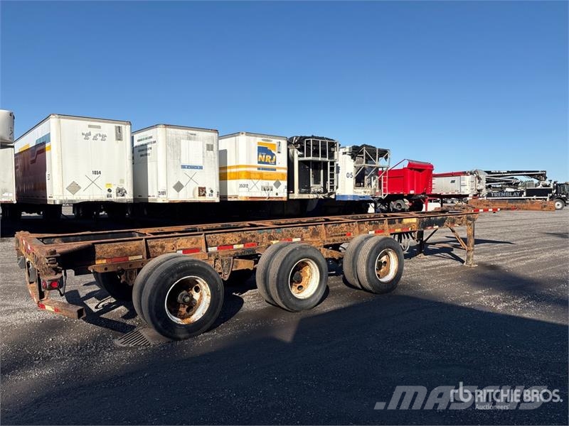 Max Atlas 40 ft Tri/A Extendable Container Trailer Remolques portacontenedores