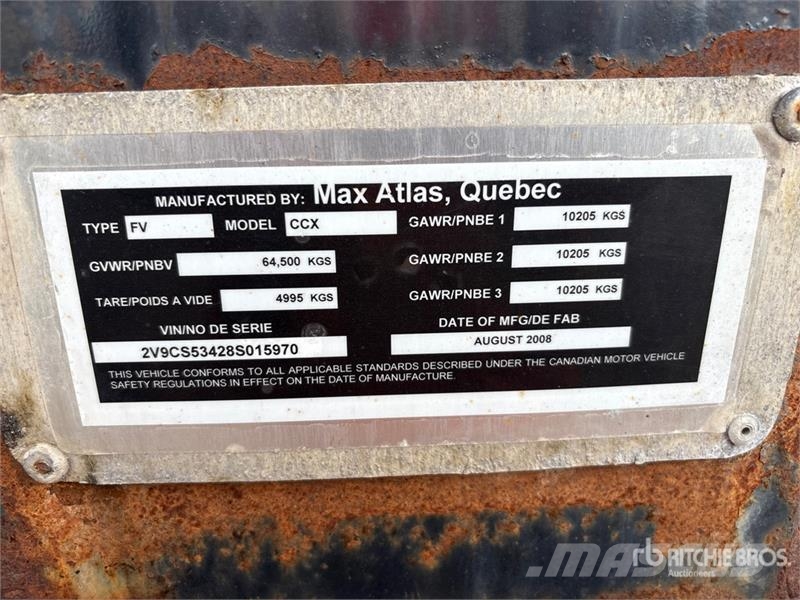 Max Atlas 40 ft Tri/A Extendable Container Trailer Kontajnerové prívesy