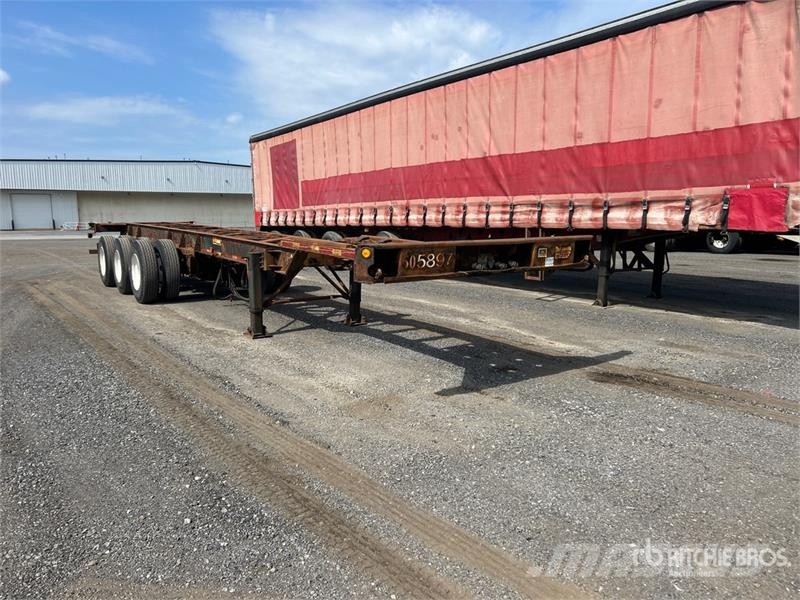 Max Atlas 40 ft Tri/A Extendable Container Trailer Remolques portacontenedores