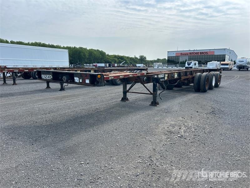 Max Atlas 40 ft Tri/A Extendable Container Trailer Remolques portacontenedores
