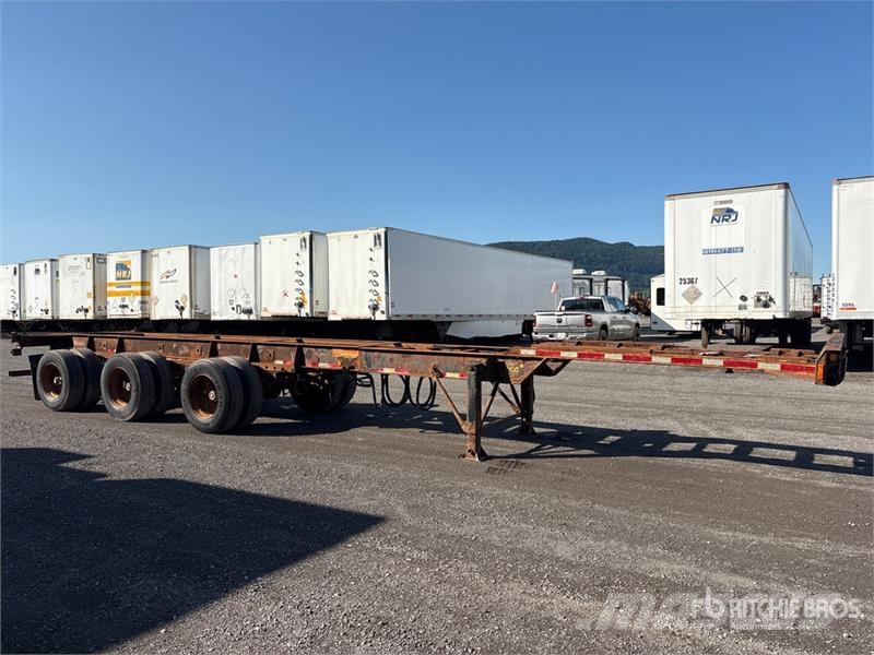 Max Atlas 40 ft Tri/A Extendable Container Trailer Remolques portacontenedores