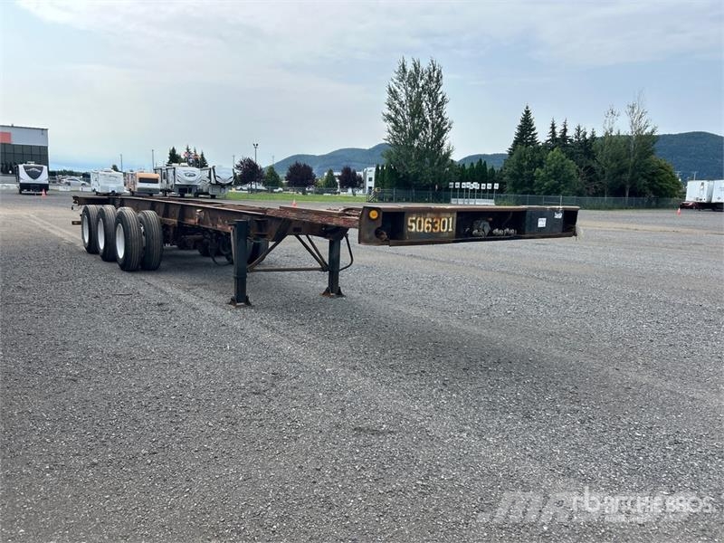 Max Atlas 40 ft Tri/A Extendable Container Trailer Remolques portacontenedores