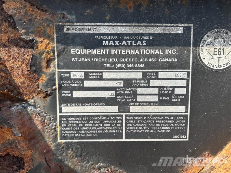 Max Atlas 40 ft Tri/A Extendable Container Trailer 货柜车