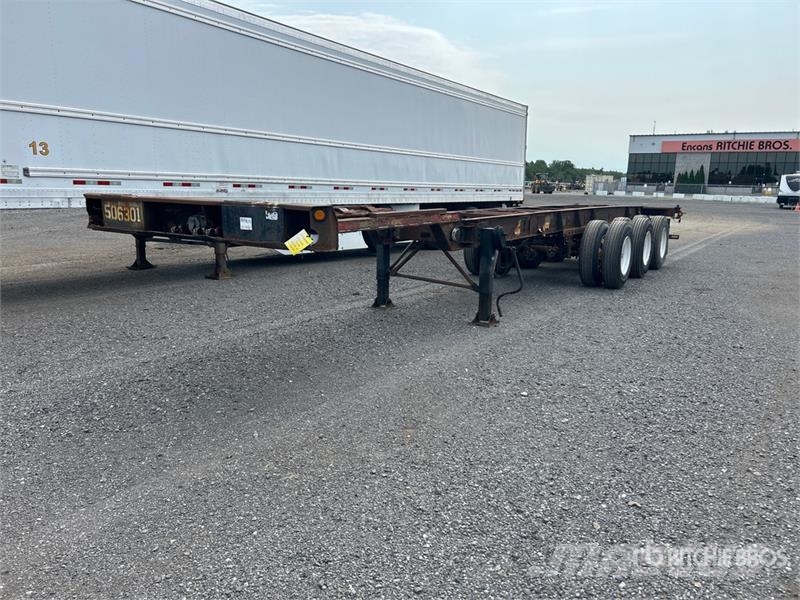 Max Atlas 40 ft Tri/A Extendable Container Trailer Remolques portacontenedores