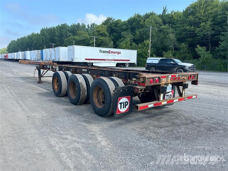 Max Atlas 40 ft Tri/A Extendable Container Trailer Containerhenger