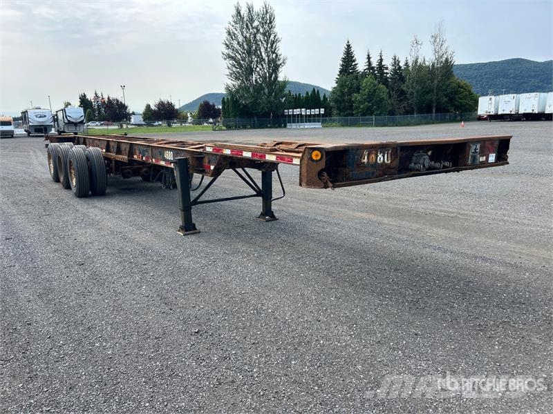 Max Atlas 40 ft Tri/A Extendable Container Trailer Remolques portacontenedores