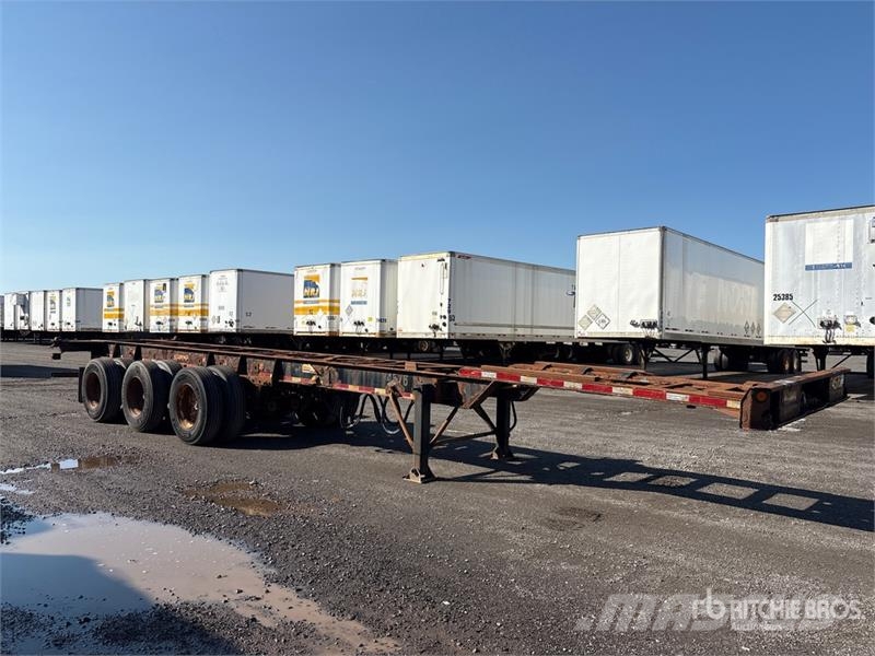 Max Atlas 40 ft Tri/A Extendable Container Trailer Remolques portacontenedores