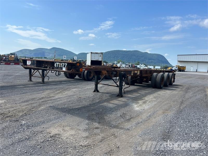 Max Atlas 40 ft Tri/A Extendable Container Trailer Remolques portacontenedores