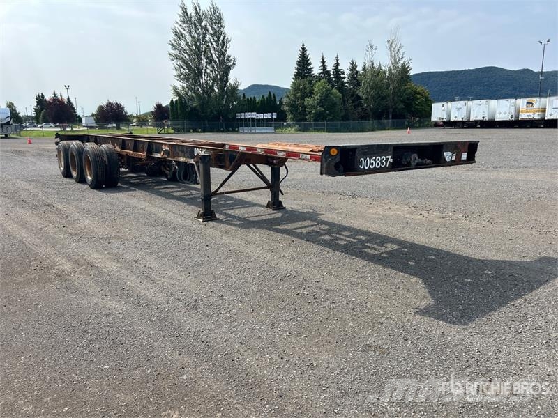 Max Atlas 40 ft Tri/A Extendable Container Trailer Remolques portacontenedores