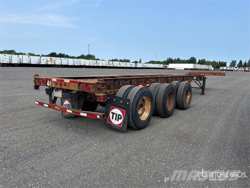 Max Atlas 40 ft Tri/A Extendable Container Trailer Remolques portacontenedores