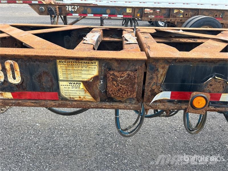Max Atlas 40 ft Tri/A Extendable Container Trailer Remolques portacontenedores