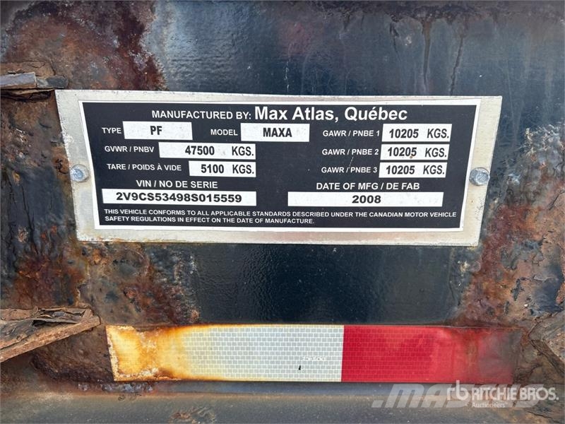 Max Atlas 40 ft Tri/A Extendable Container Trailer Containerhenger