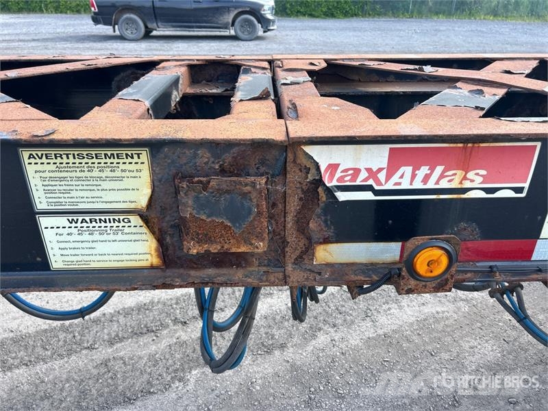 Max Atlas 40 ft Tri/A Extendable Container Trailer Containerhenger