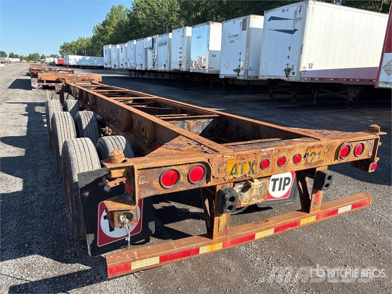 Max Atlas 40 ft Tri/A Extendable Container Trailer Remolques portacontenedores