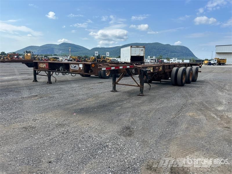 Max Atlas 40 ft Tri/A Extendable Container Trailer Remolques portacontenedores
