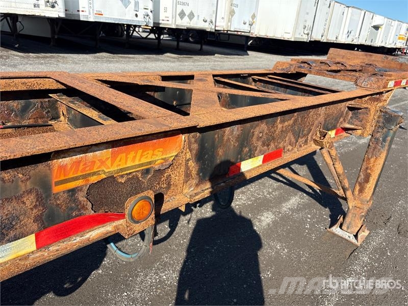 Max Atlas 40 ft Tri/A Extendable Container Trailer Remolques portacontenedores