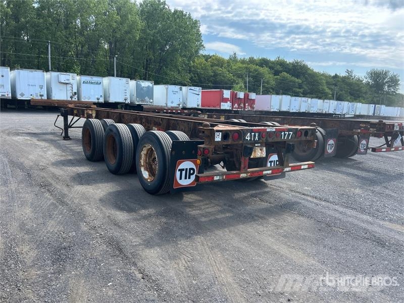 Max Atlas 40 ft Tri/A Extendable Container Trailer Remolques portacontenedores