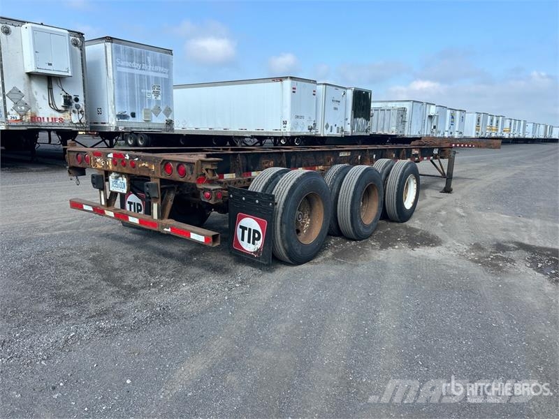 Max Atlas 40 ft Tri/A Extendable Container Trailer Containerhenger