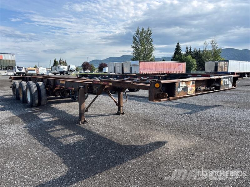 Max Atlas Tri/A Extendable Container Trailer Remolques portacontenedores