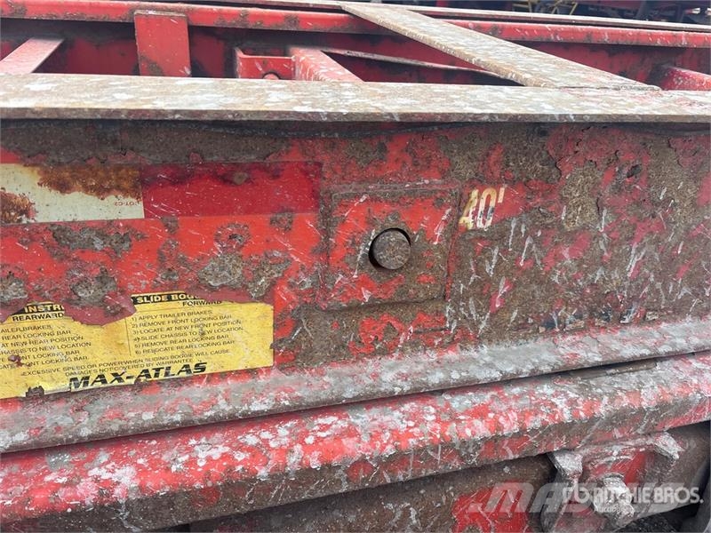 Max Atlas Tri/A Extendable Container Trailer Containerframe/Skiploader trailers