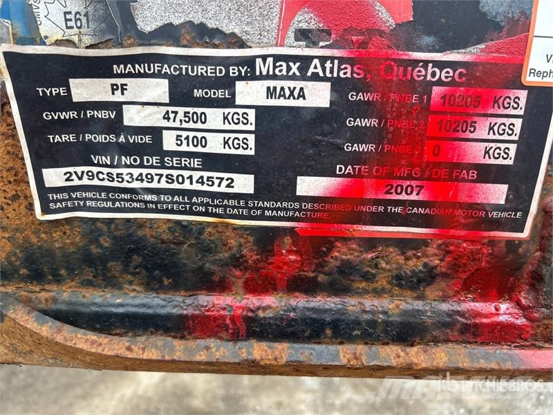Max Atlas Tri/A Extendable Container Trailer Kontajnerové prívesy