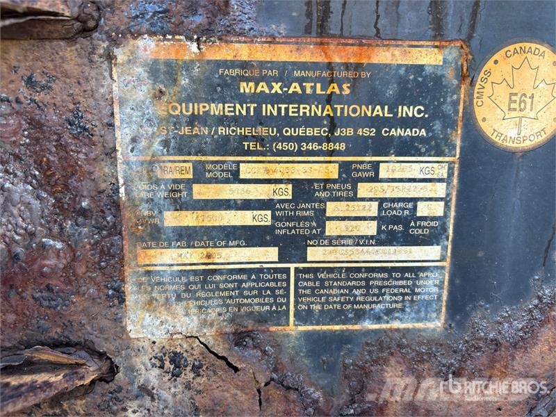 Max Atlas Tri/A Extendable Container Trailer Remolques portacontenedores