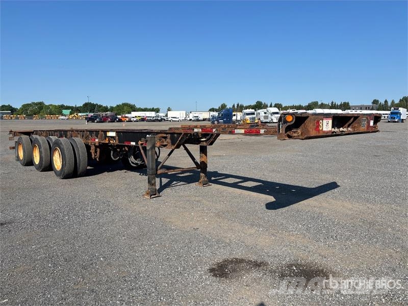 Max Atlas Tri/A Extendable Container Trailer Remolques portacontenedores