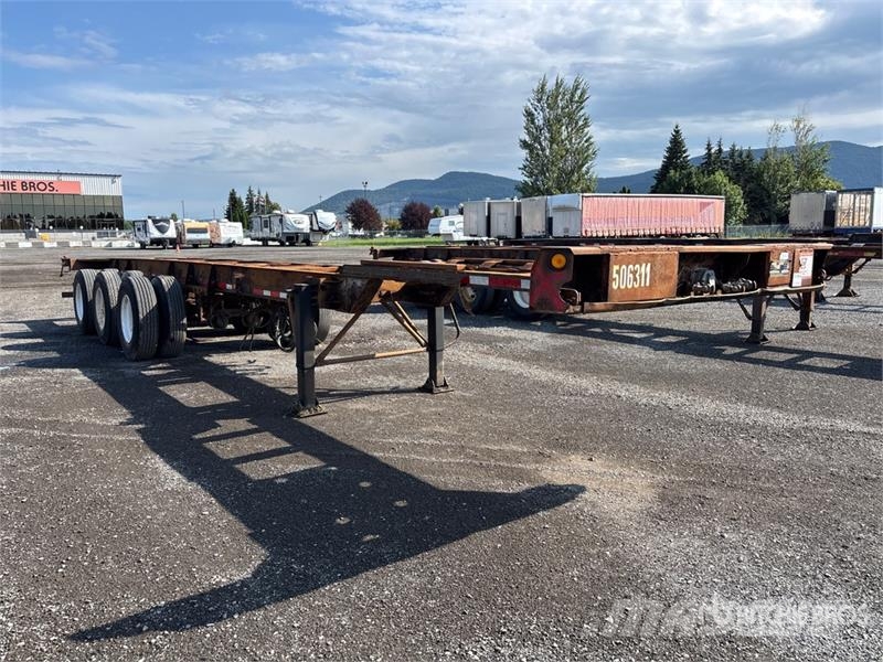 Max Atlas Tri/A Extendable Container Trailer Remolques portacontenedores