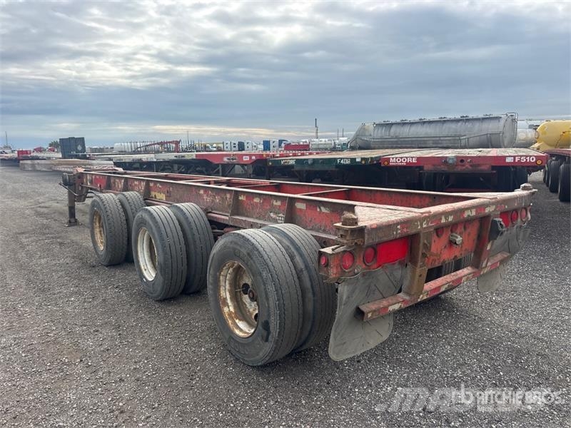 Max Atlas Tri/A Extendable Container Trailer Containerframe/Skiploader trailers