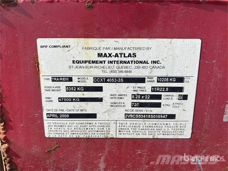  Max-Atlas Tri/A Extendable Container Trailer Kontejnerske prikolice