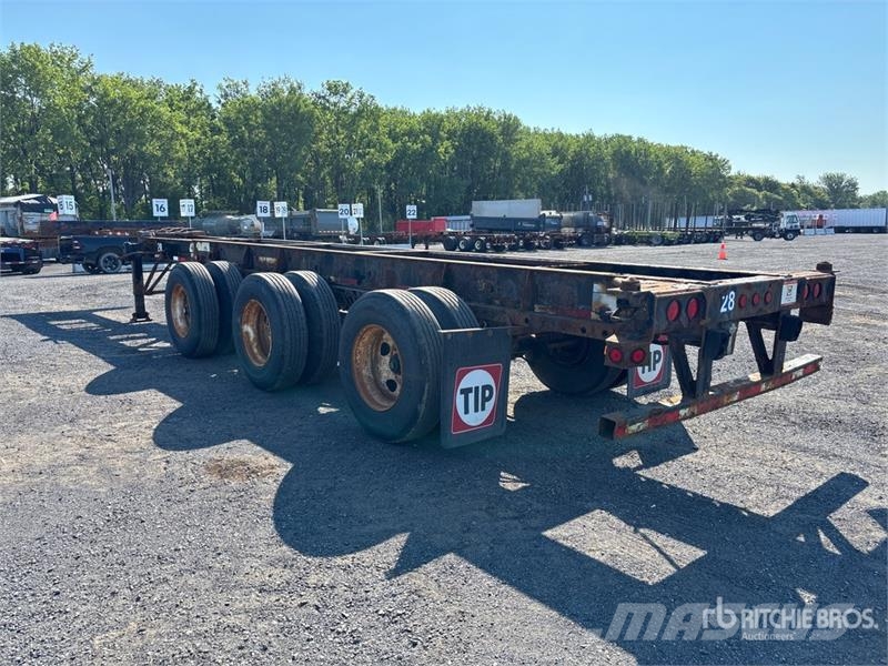 Max Atlas Tri/A Extendable Container Trailer Remolques portacontenedores